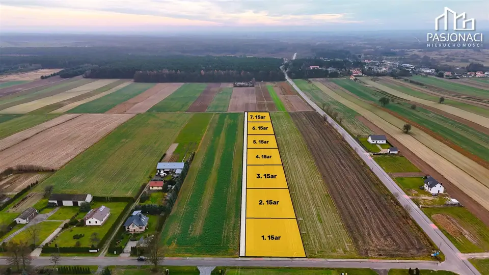 Działka budowlana 1 508 m², Ciechanki