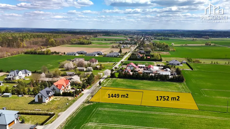 Działka budowlana 1 752 m², Piotrowice