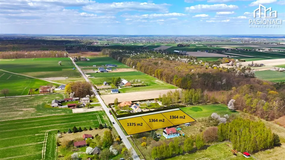 Działka budowlana 1 375 m², Piotrowice