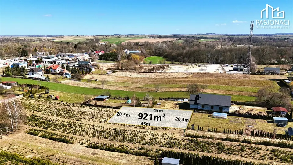Działka budowlana 921 m², Bychawa
