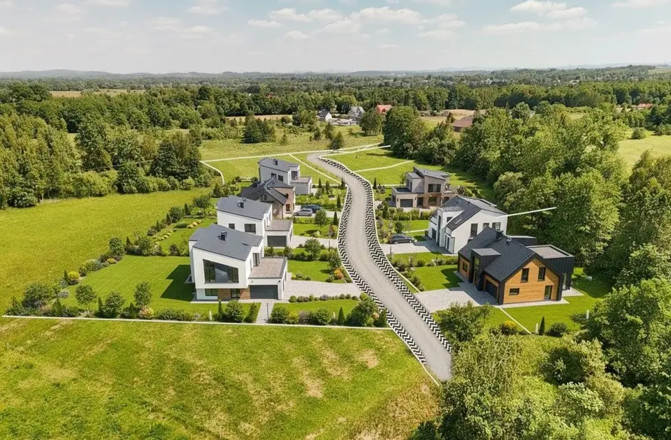 Działka budowlana 1 045 m², Jaśkowice