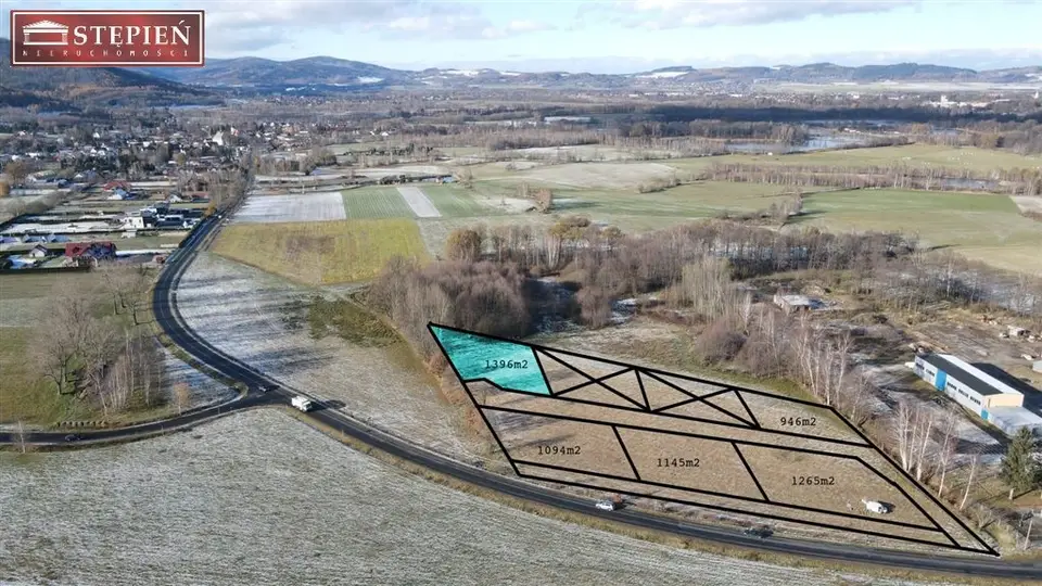 Działka budowlana 1 396 m², Marczyce