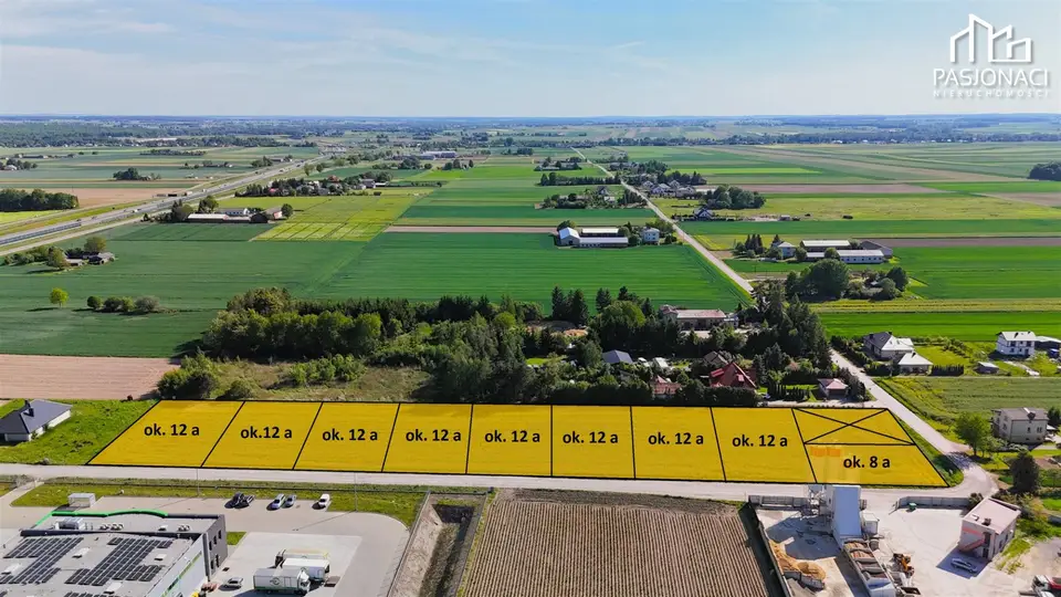 Działka budowlana 1 200 m², Strzeszkowice Duże