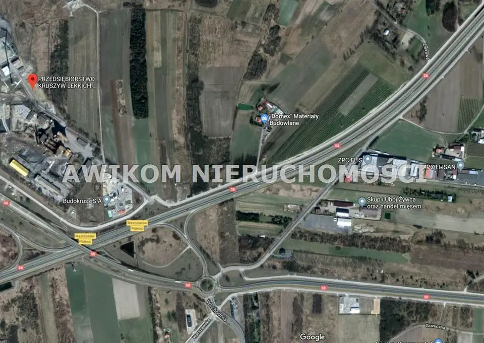 Działka inwestycyjna 2,17 ha, Mszczonów