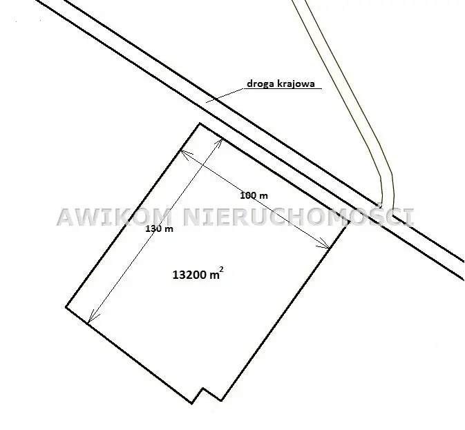 Działka budowlana 1,32 ha, Klewków