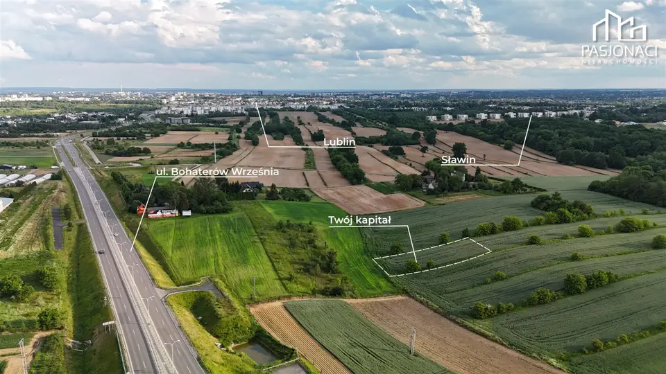 Działka inwestycyjna 1 944 m², Marysin