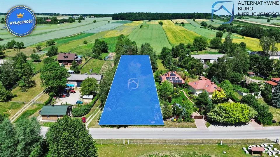 Działka budowlana 2 602 m², Snopków