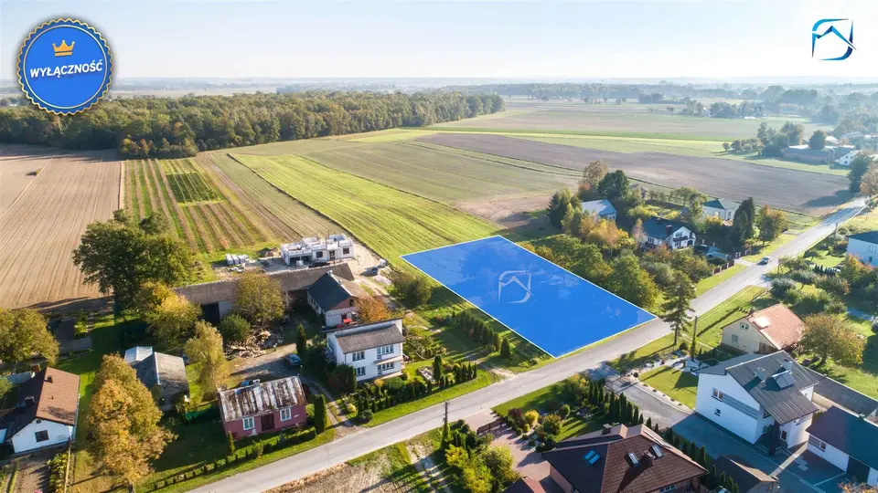 Działka budowlana 1 635 m², Czółna
