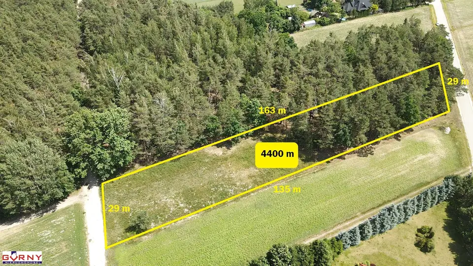 Działka budowlana 4 340 m², Łazy Duże, Łazy-Dąbrówka