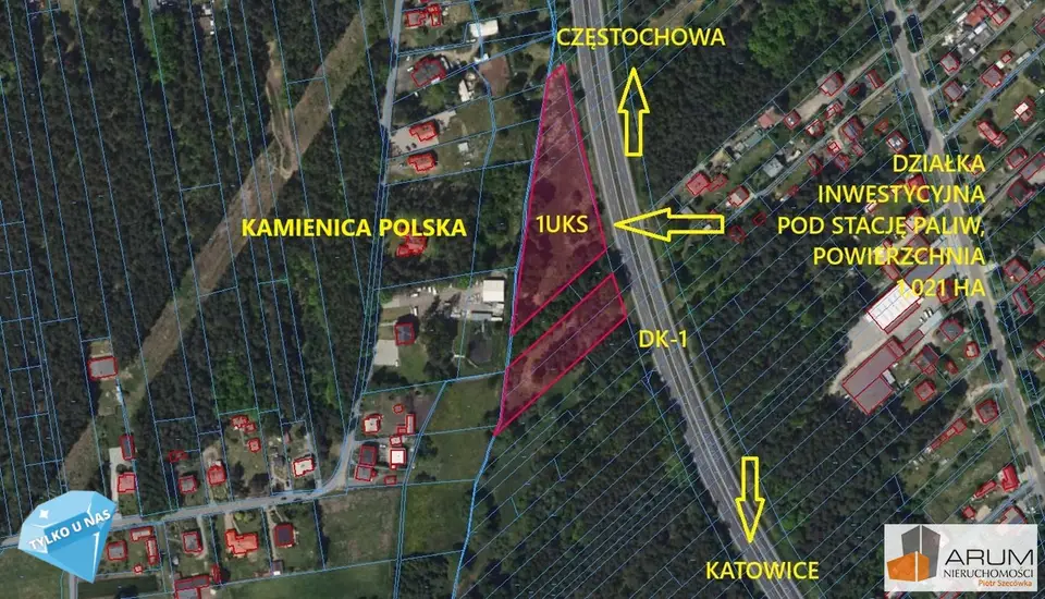 Działka inwestycyjna 1 ha, Romanów