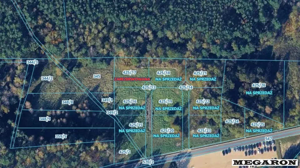 Działka budowlana i inwestycyjna 811 m², Kolonia Borek