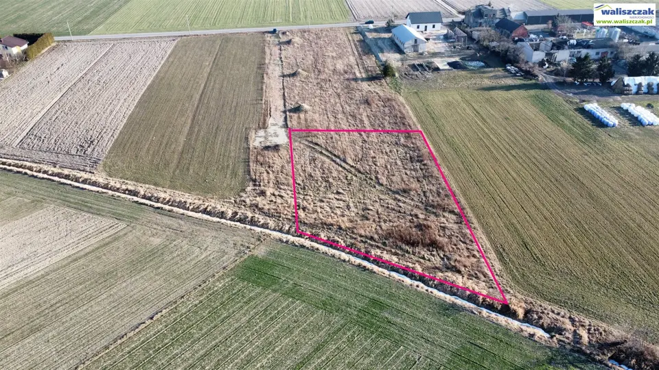 Działka budowlana 2 044 m², Zalesice