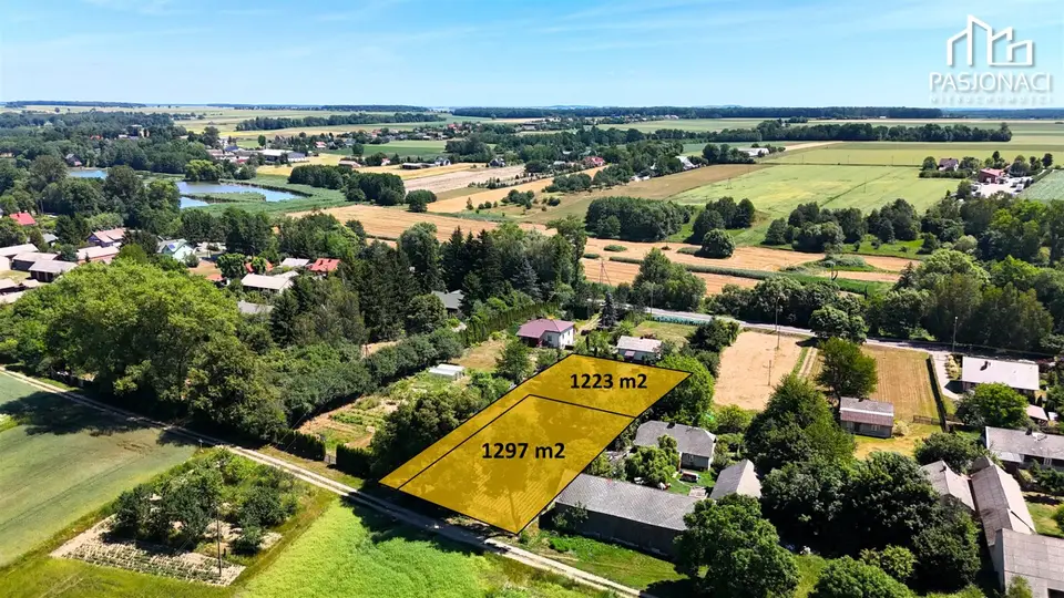Działka budowlana 1 223 m², Strzyżewice