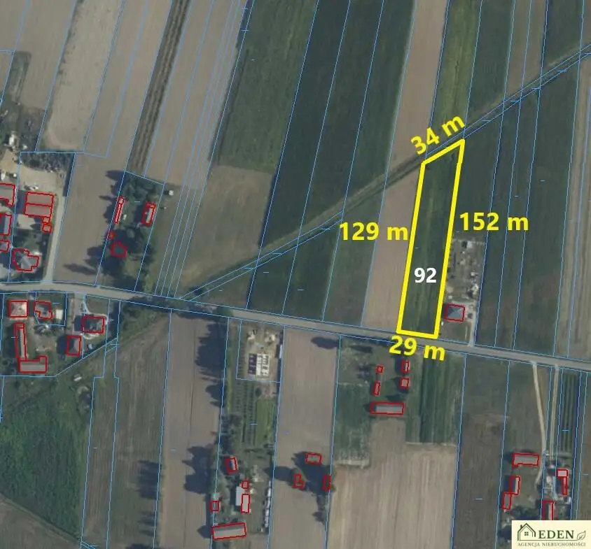 Działka budowlana 3 864 m², Grodzisk