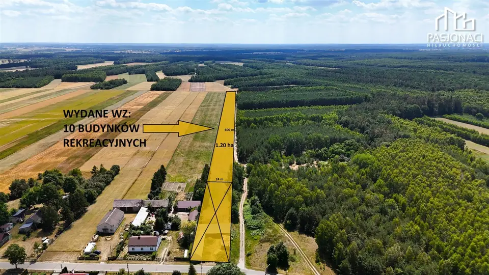 Działka rekreacyjna 1,2 ha, Działyń