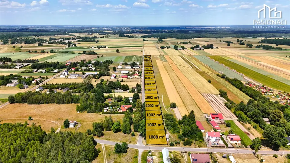 Działka budowlana 1 240 m², Działyń
