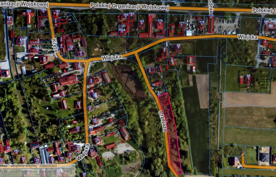 Działka budowlana 2 845 m², Sieradz