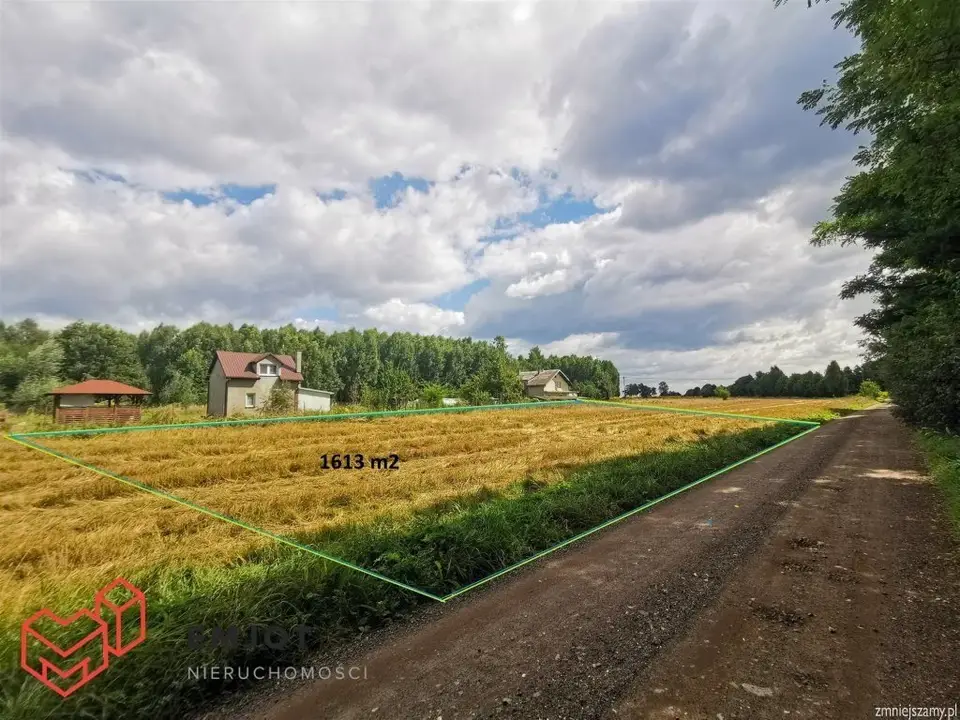Działka budowlana 1 613 m², Kłocko