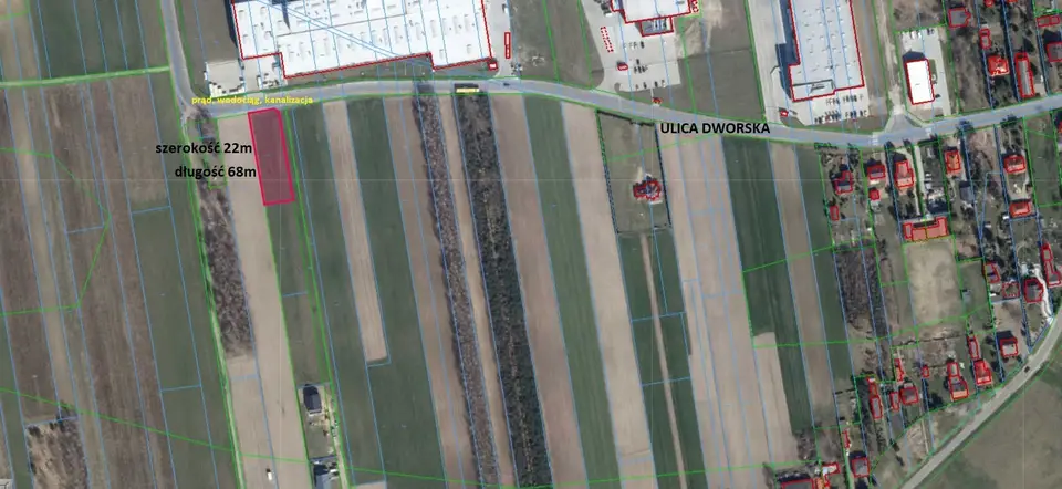 Działka budowlana 1 465 m², Sieradz