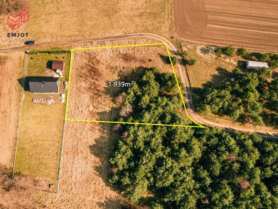 Działka budowlana 1 939 m², Księża Wólka