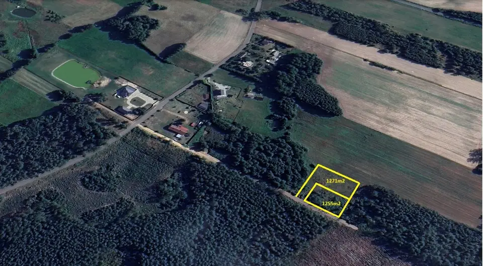 Działka budowlana 1 271 m², Stare Madaje