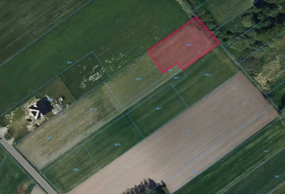 Działka budowlana 1 588 m², Bogumiłów
