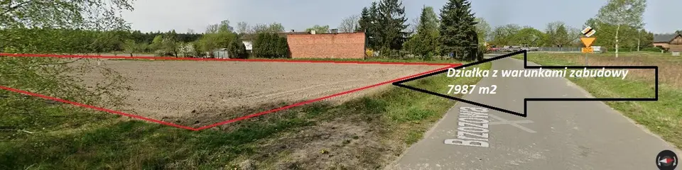 Działka budowlana 7 987 m², Okup Wielki