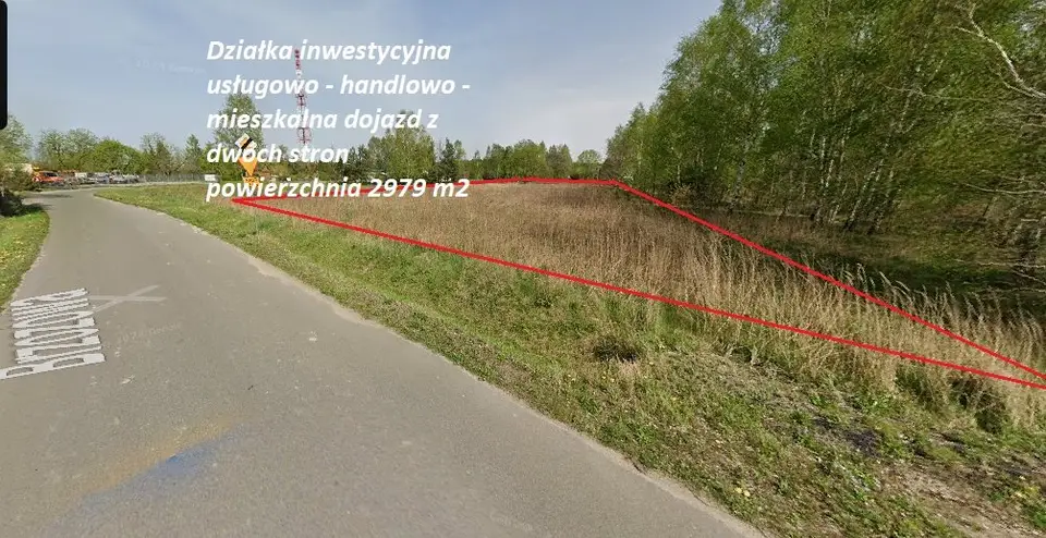 Działka budowlana 2 979 m², Okup Wielki