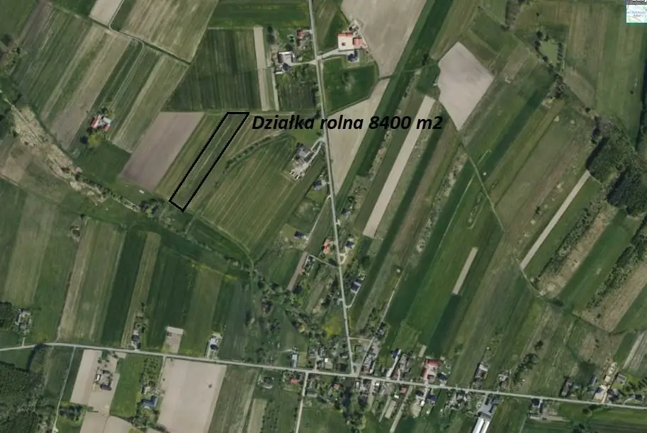 Działka budowlana 8 100 m², Wygiełzów