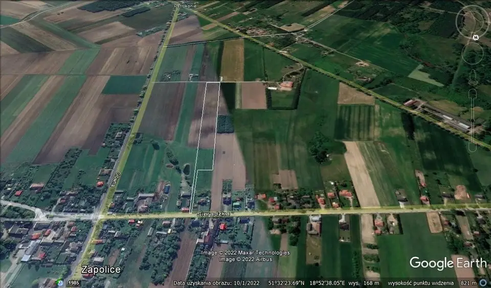 Działka budowlana 1,88 ha, Zapolice