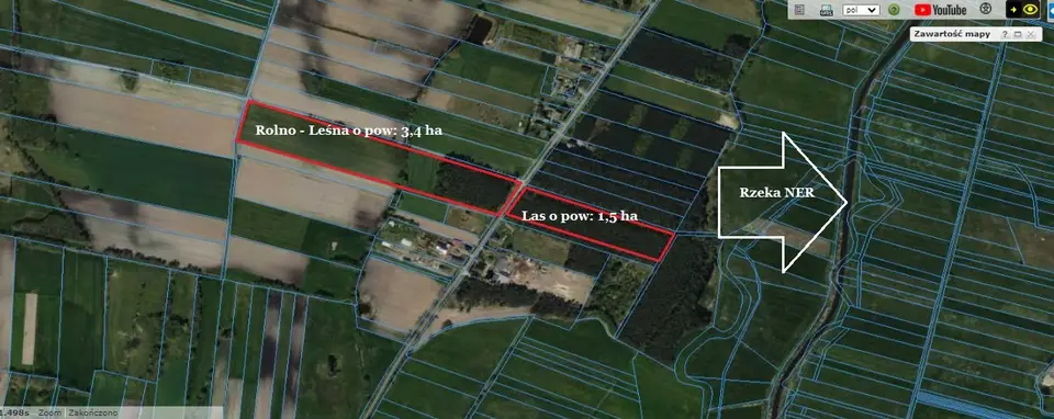 Działka budowlana 3,47 ha, Spędoszyn