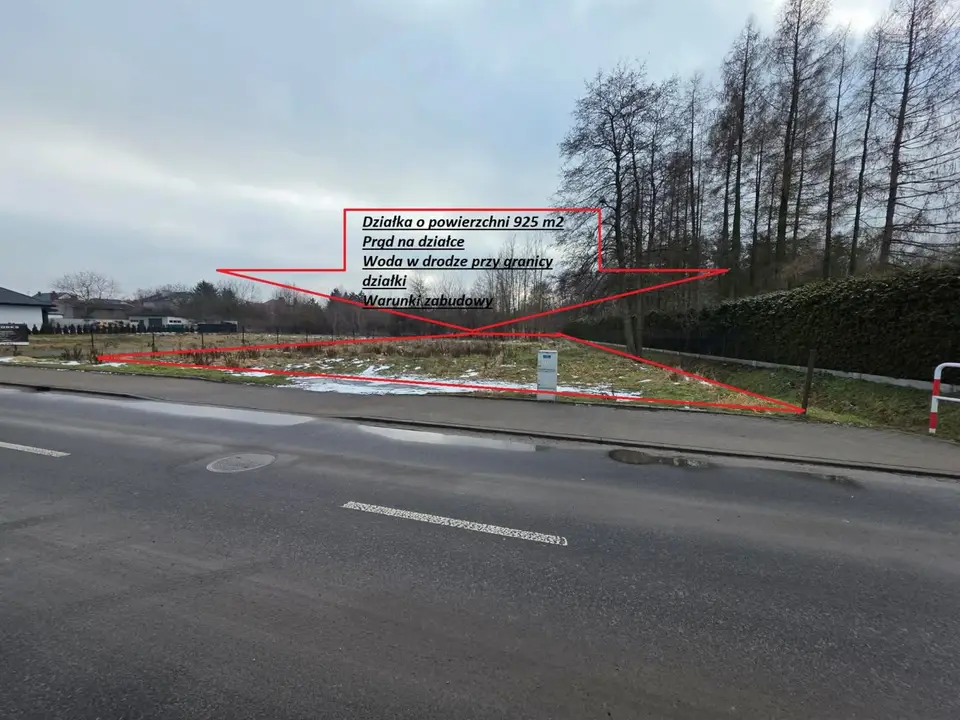 Działka budowlana 925 m², Zduńska Wola, Południe