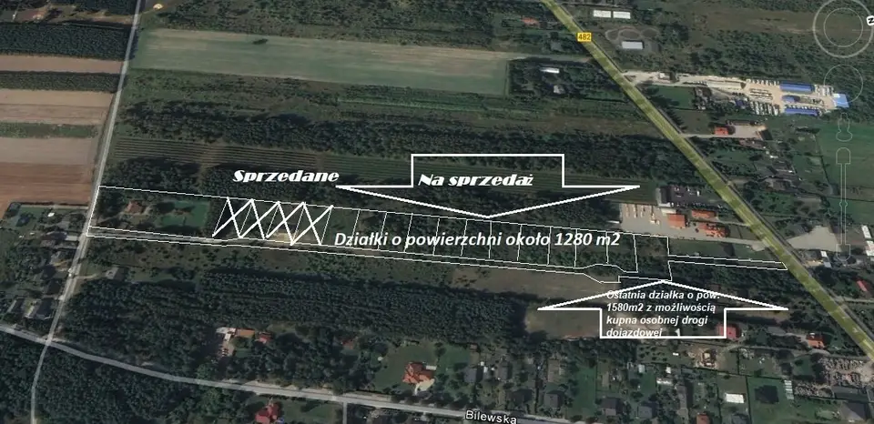 Działka budowlana 1 270 m², Okup Wielki