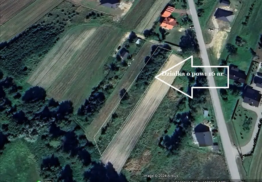 Działka budowlana 1 600 m², Wygiełzów