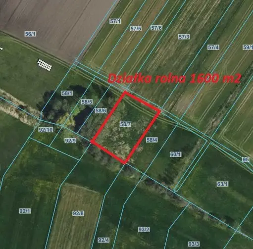 Działka budowlana 1 500 m², Wygiełzów