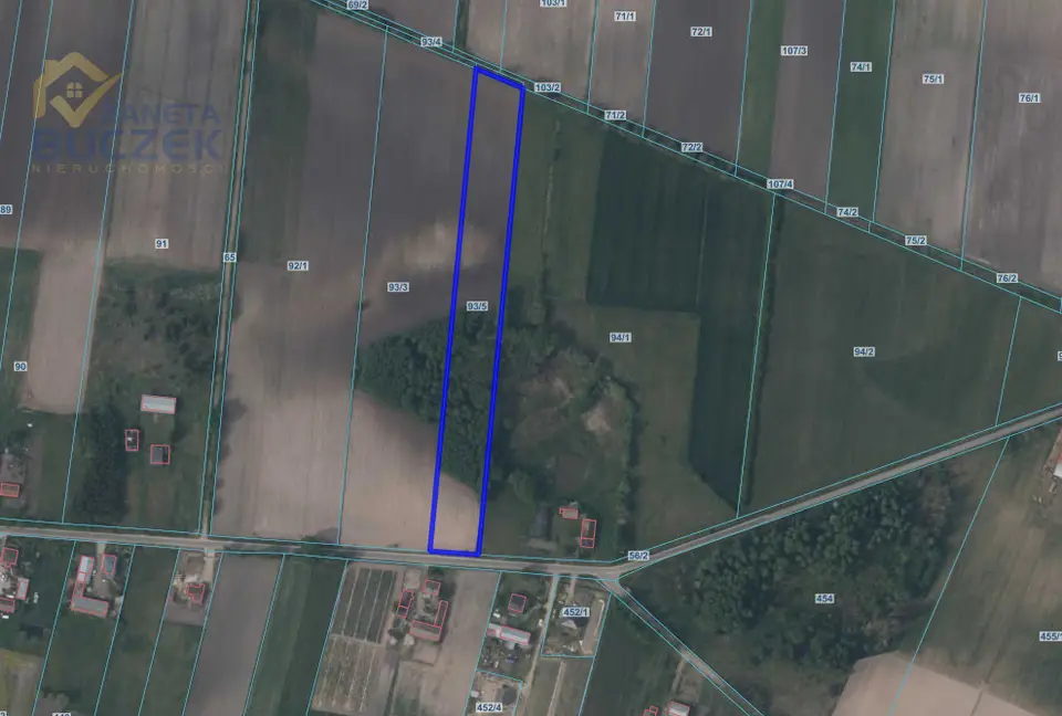 Działka rolna i leśna 1,23 ha, Justynów
