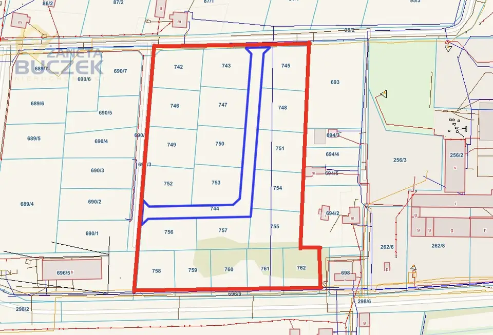Działka budowlana 2,63 ha, Młodzieszyn