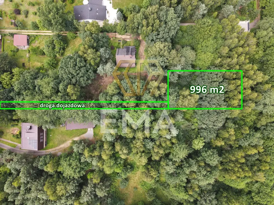 Działka budowlana 996 m², Kamienica Polska