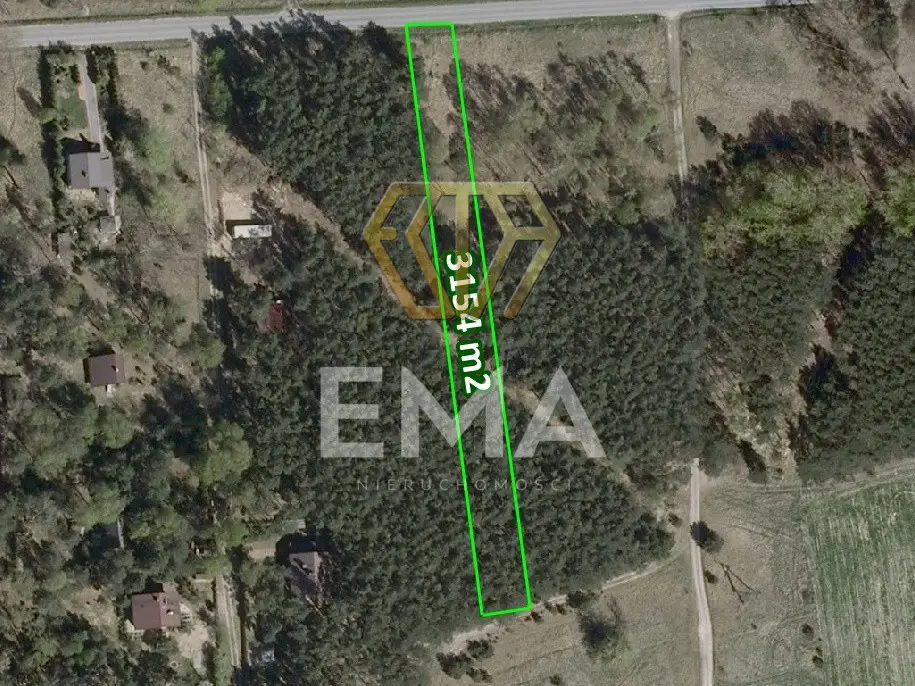 Działka budowlana 3 154 m², Przybynów