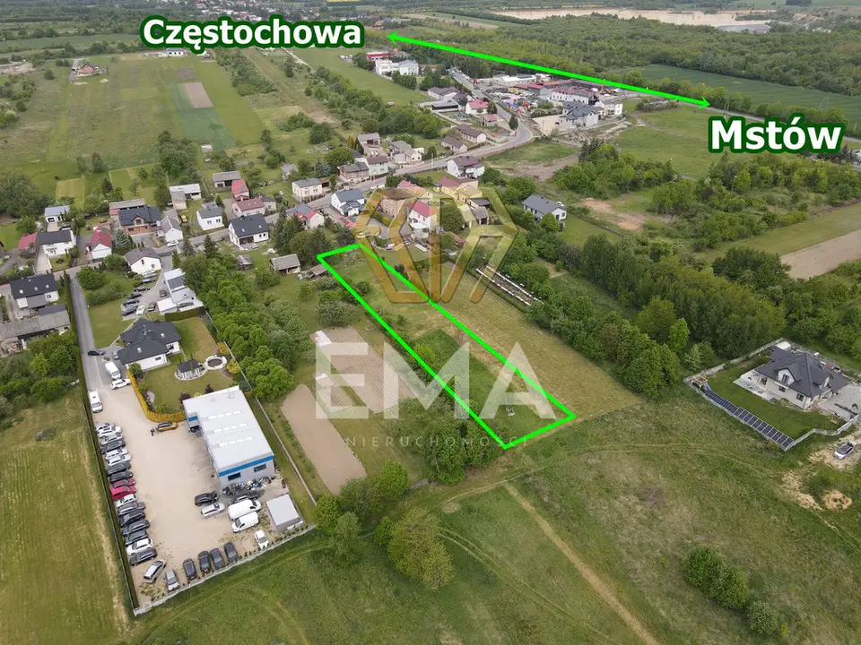Działka budowlana 2 173 m², Jaskrów