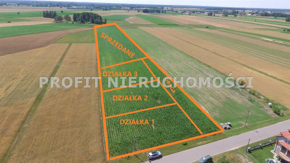Działka budowlana 1 074 m², Wola Mąkolska