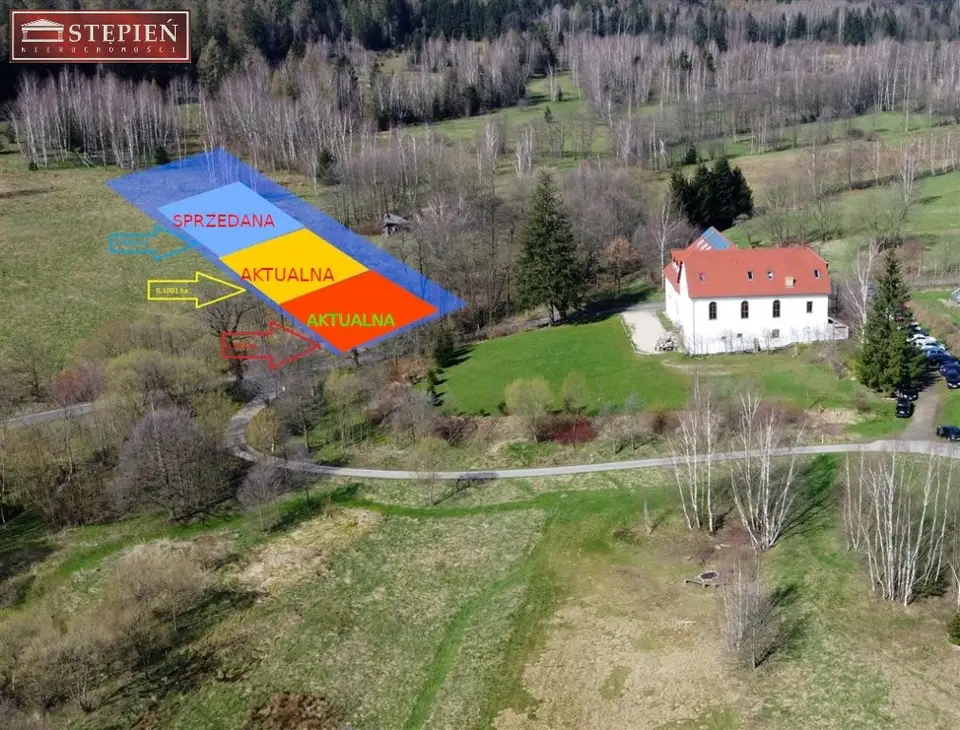 Działka budowlana 1 001 m², Antoniów