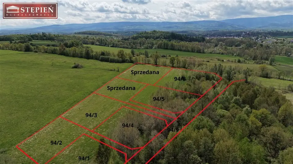 Działka budowlana 1 509 m², Brzeziniec