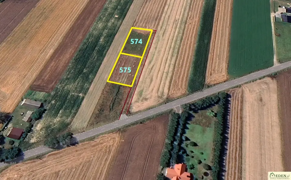 Działka budowlana 1 200 m², Jadwisin