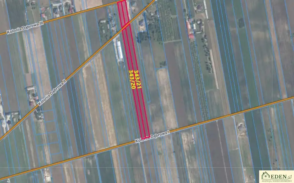 Działka budowlana 2 400 m², Okrzeja