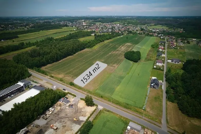 Działka inwestycyjna 1 534 m², Skrzyszów