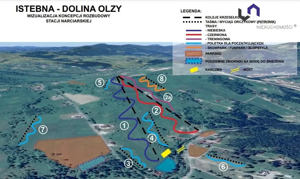 Działka budowlana, rekreacyjna i inwestycyjna 14,69 ha, Istebna