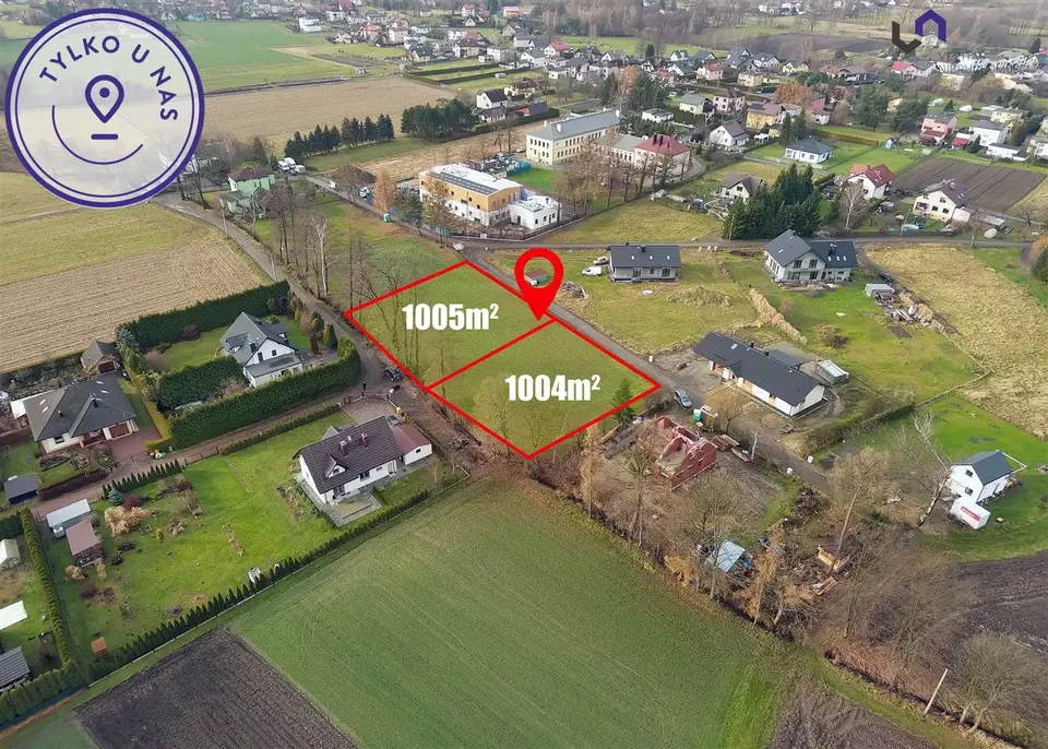 Działka budowlana 1 004 m², Chybie