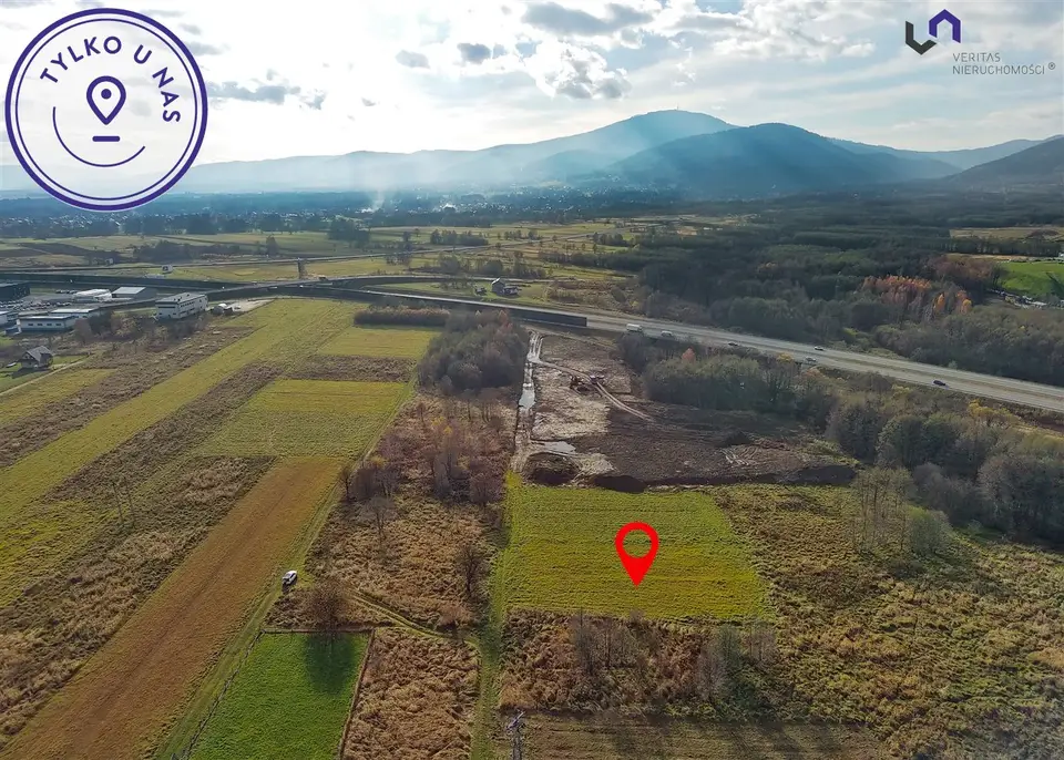 Działka budowlana i inwestycyjna 1 719 m², Wilkowice, Dworkowa