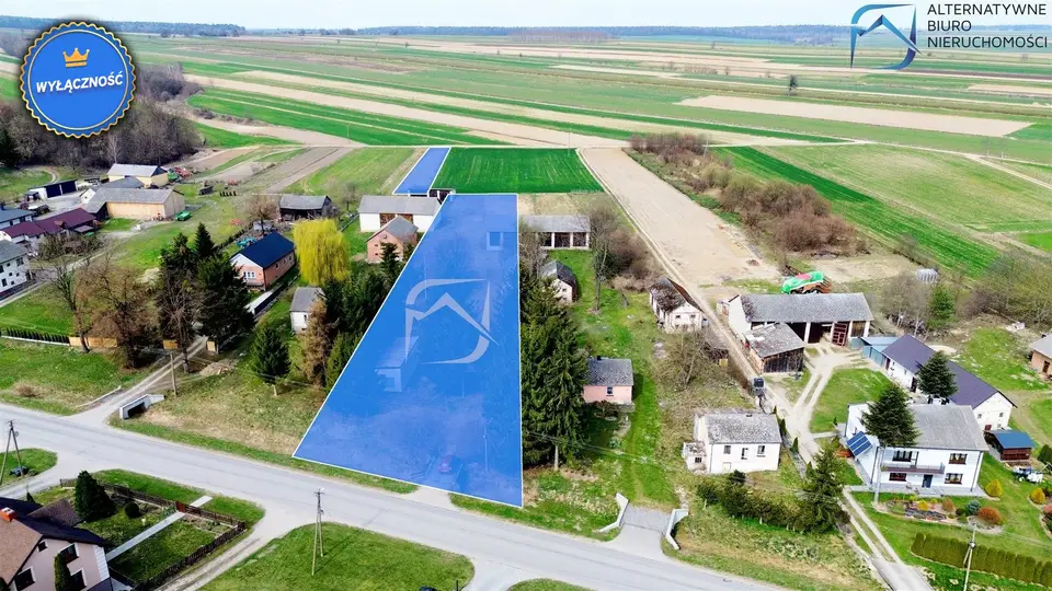 Działka budowlana 4 282 m², Siedliska Drugie